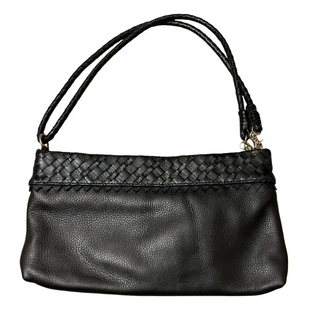 Leather Elliott Lucca Womens Black Purse Crossbody/Shoulder bag Classic Timeless